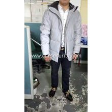 reflective coat made of 100%polyster reflective fabric